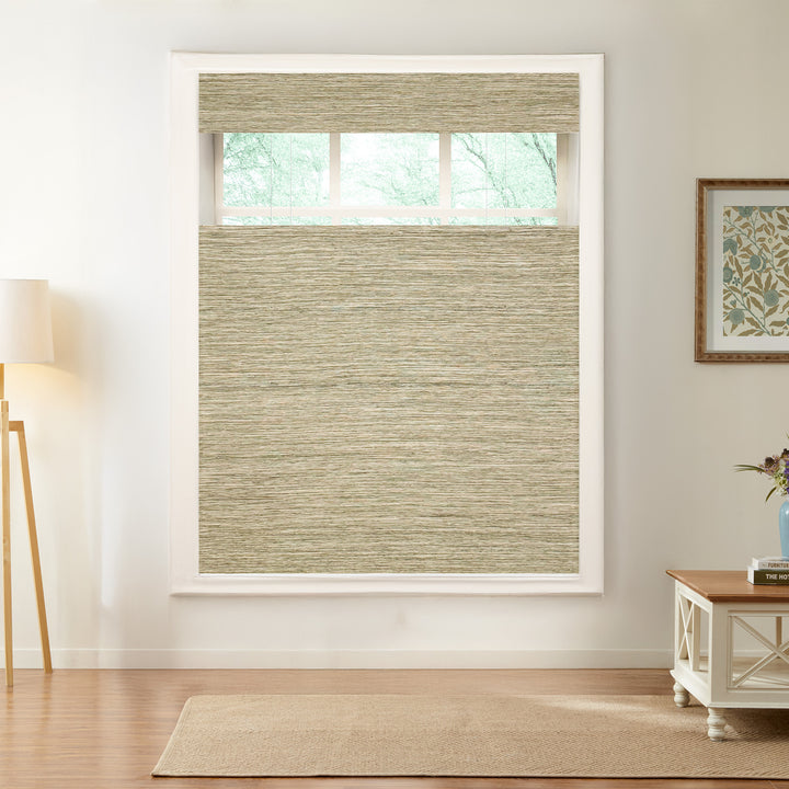 Natural Jute & Hemp No-Drill Roman Blinds & Shades Top Down Bottom Up | Prairie