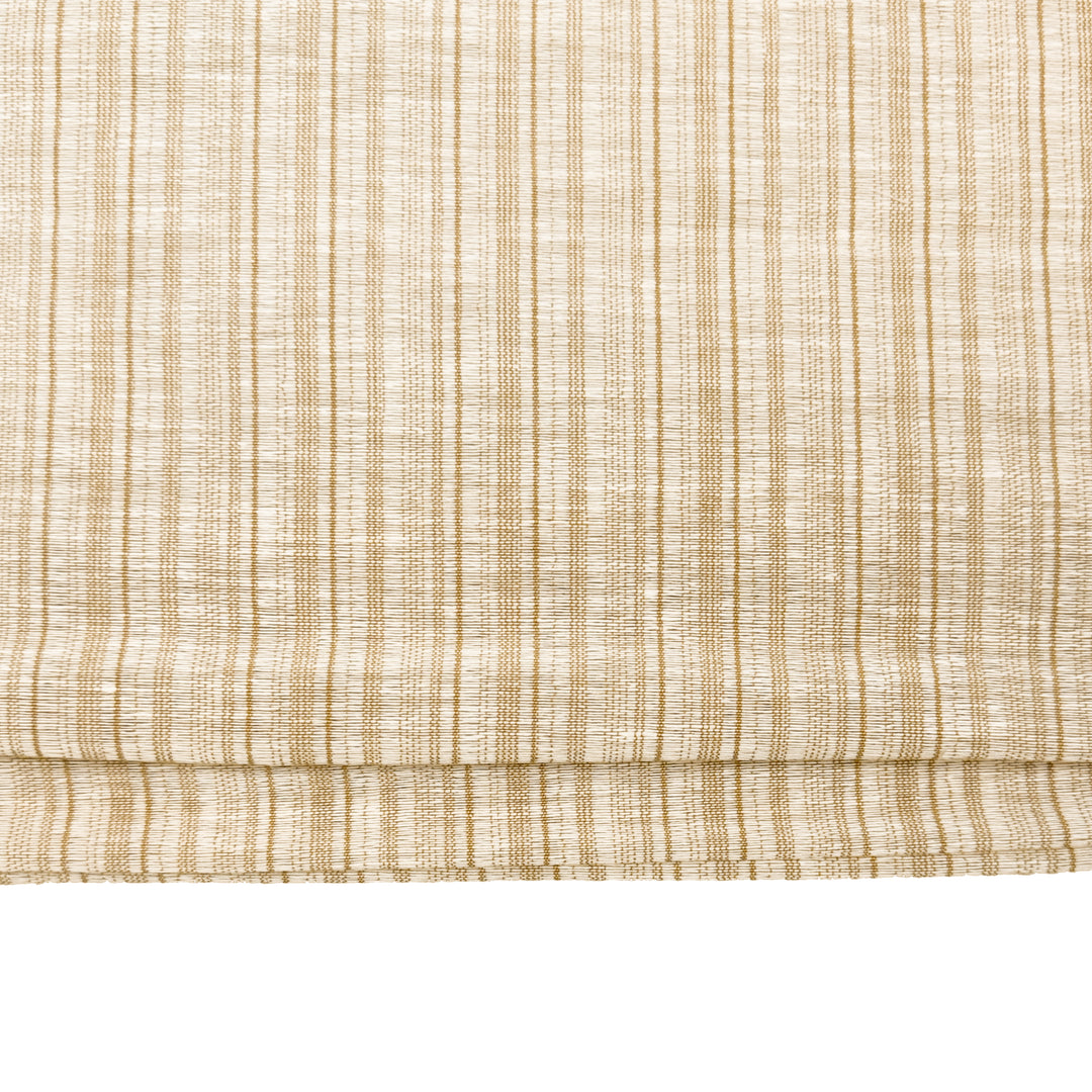 Natural Jute & Hemp No-Drill Roman Blinds & Shades Top Down Bottom Up | Caramel Stripes