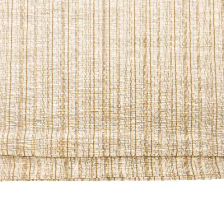 Natural Jute & Hemp No-Drill Roman Blinds & Shades Top Down Bottom Up | Caramel Stripes
