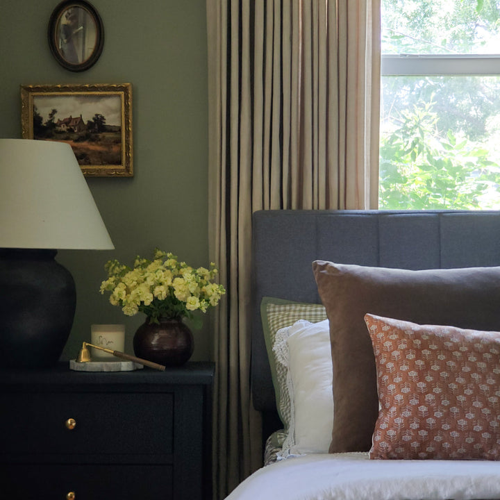 Jenna Linen Curtains & Drapes  French Pleated