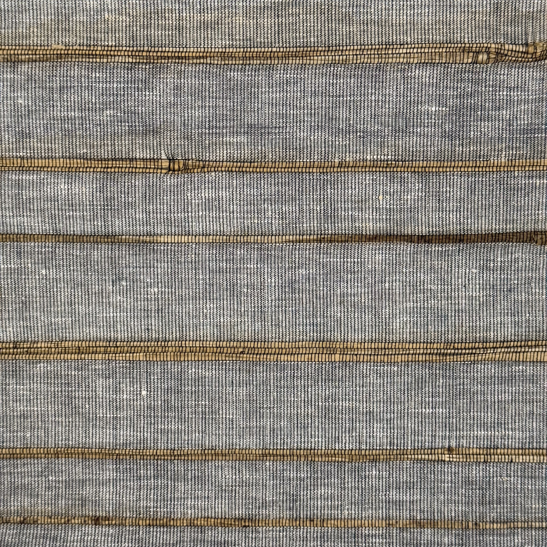 Natural Jute & Hemp No-Drill Roman Blinds & Shades Top Down Bottom Up | Black Gold