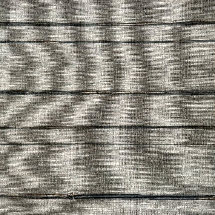 Natural Jute & Hemp No-Drill Roman Blinds & Shades Top Down Bottom Up | Black Gray