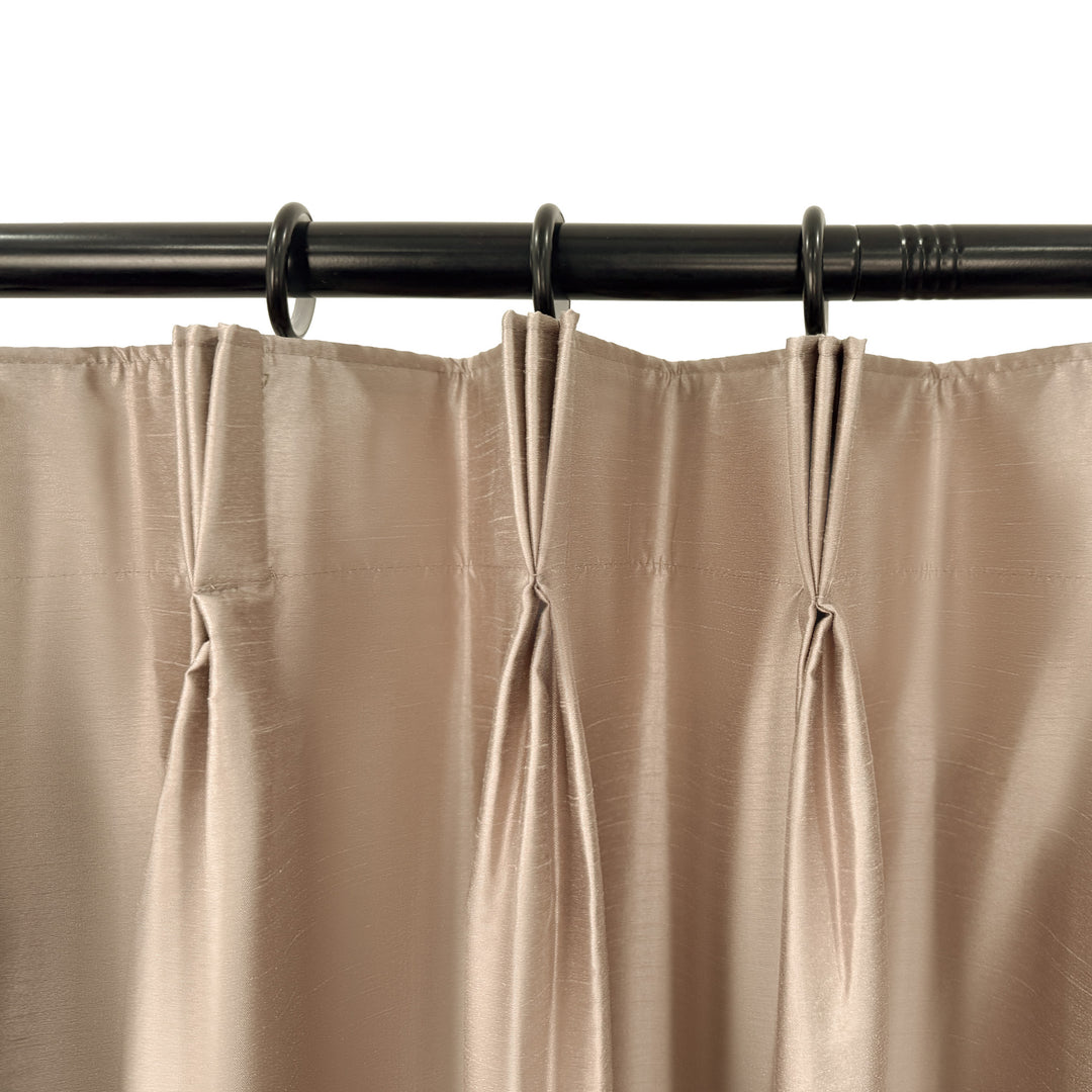 Lora Premium Silk Curtains & Drapes French Pleated