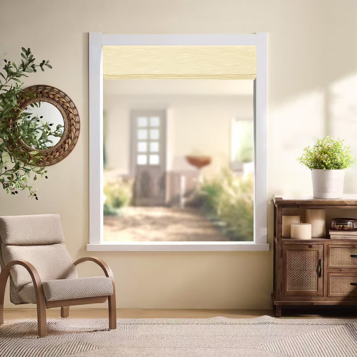 Jenna Linen Roman Shades & Blinds | Pleated Fold