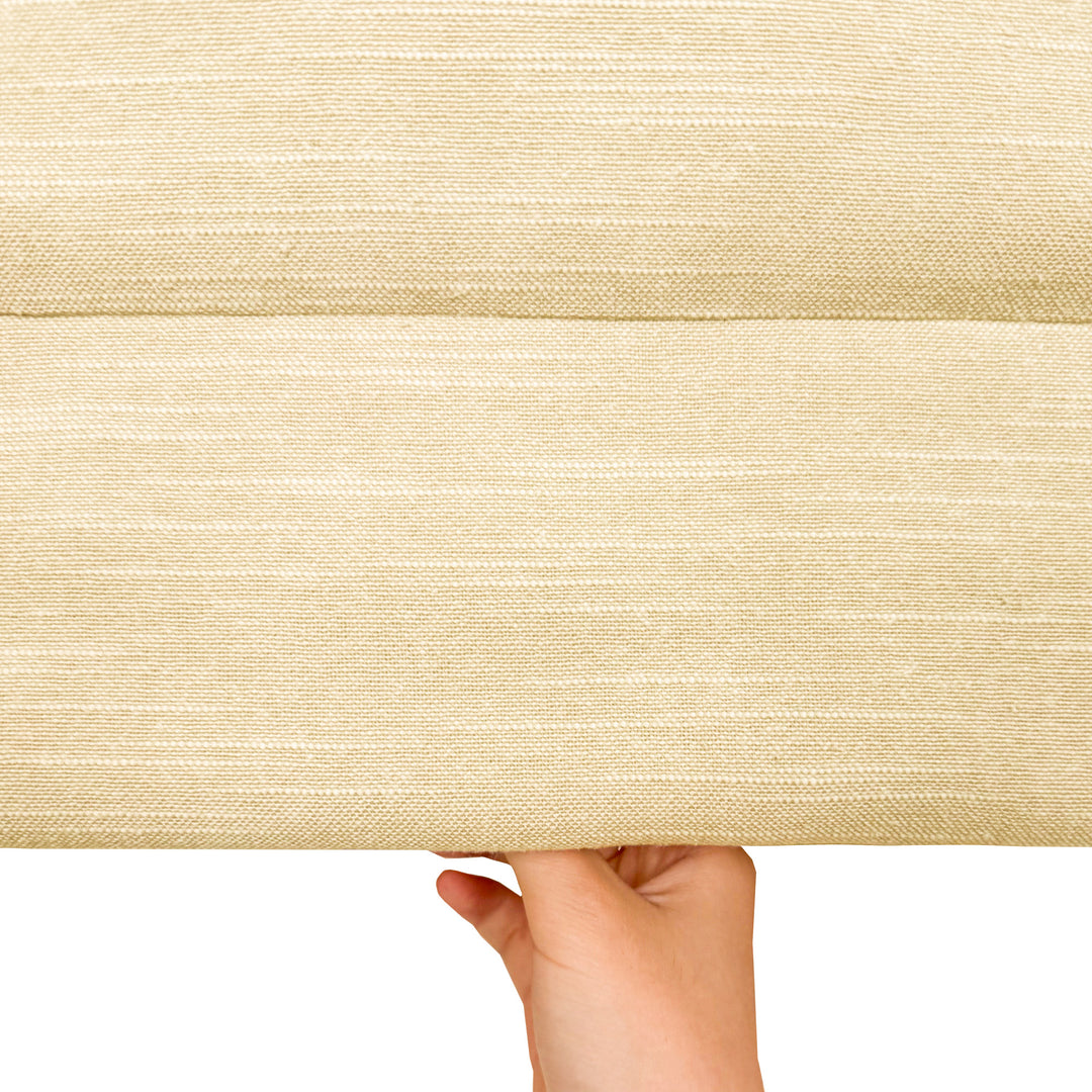 Jenna Linen Roman Shades & Blinds | Pleated Fold