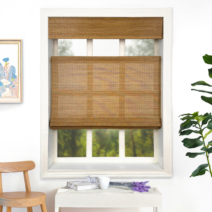 Ivy Woven Bamboo Blinds & Shades Top Down Bottom Up | Amber