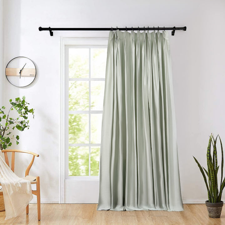 Mona Luxurious Silk Curtains & Drapes Pleated