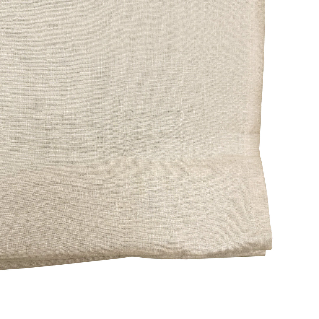 Belgian Flax Linen Roman Shades & Blinds | Flat Fold
