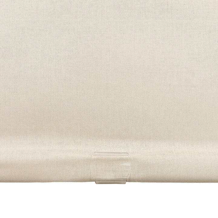 Belgian Flax Linen Roman Shades & Blinds | Flat Fold