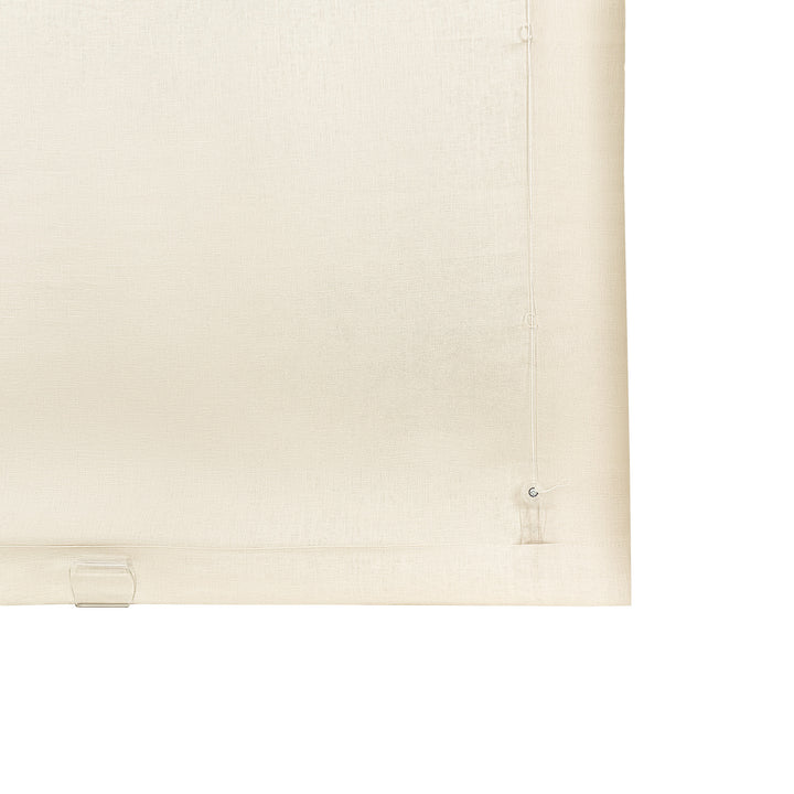 Belgian Flax Linen Roman Shades & Blinds | Relaxed