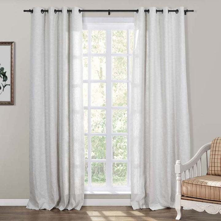 Jenna Linen Curtains & Drapes Grommet