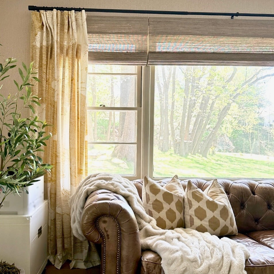 Ivy Woven Bamboo Blinds & Shades | Olive Green