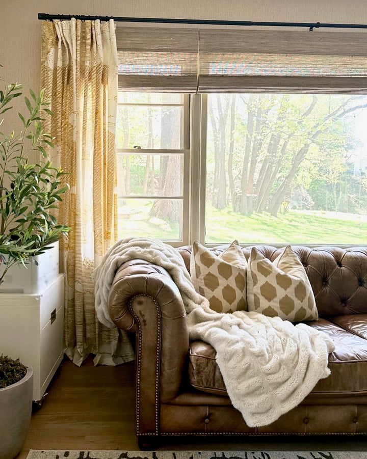 Ivy Woven Bamboo Blinds & Shades | Olive Green