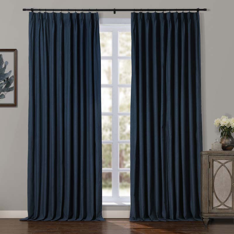 Liz Linen Curtains & Drapes Pleated