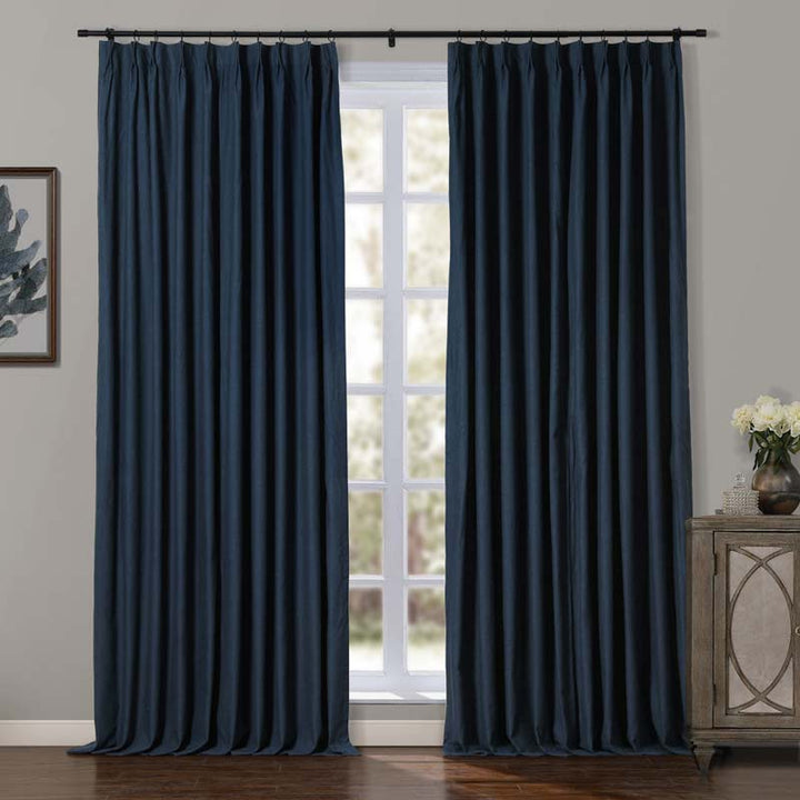 Jenna Linen Curtains & Drapes Pleated