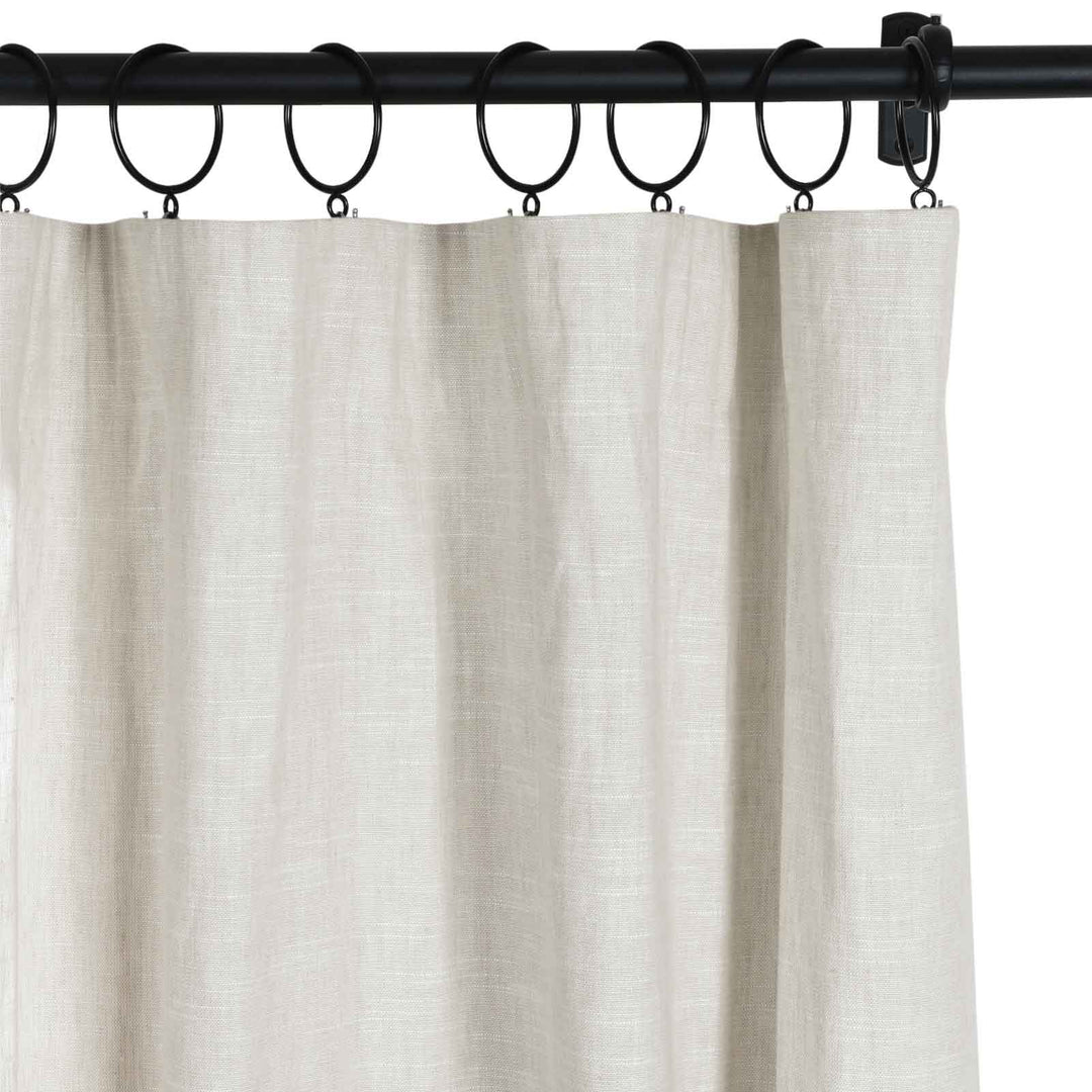 Jenna Linen Curtains & Drapes Soft Top