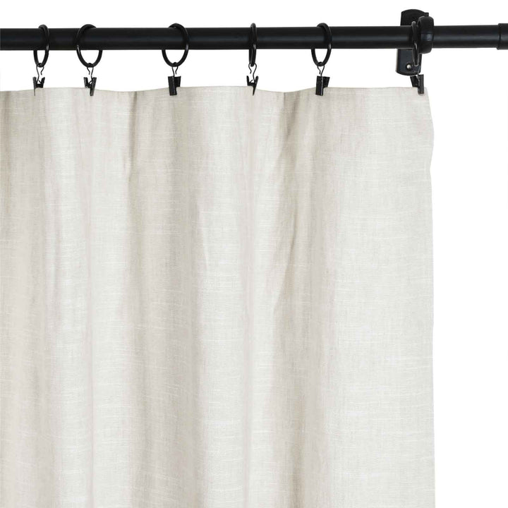 Jenna Linen Curtains & Drapes Soft Top