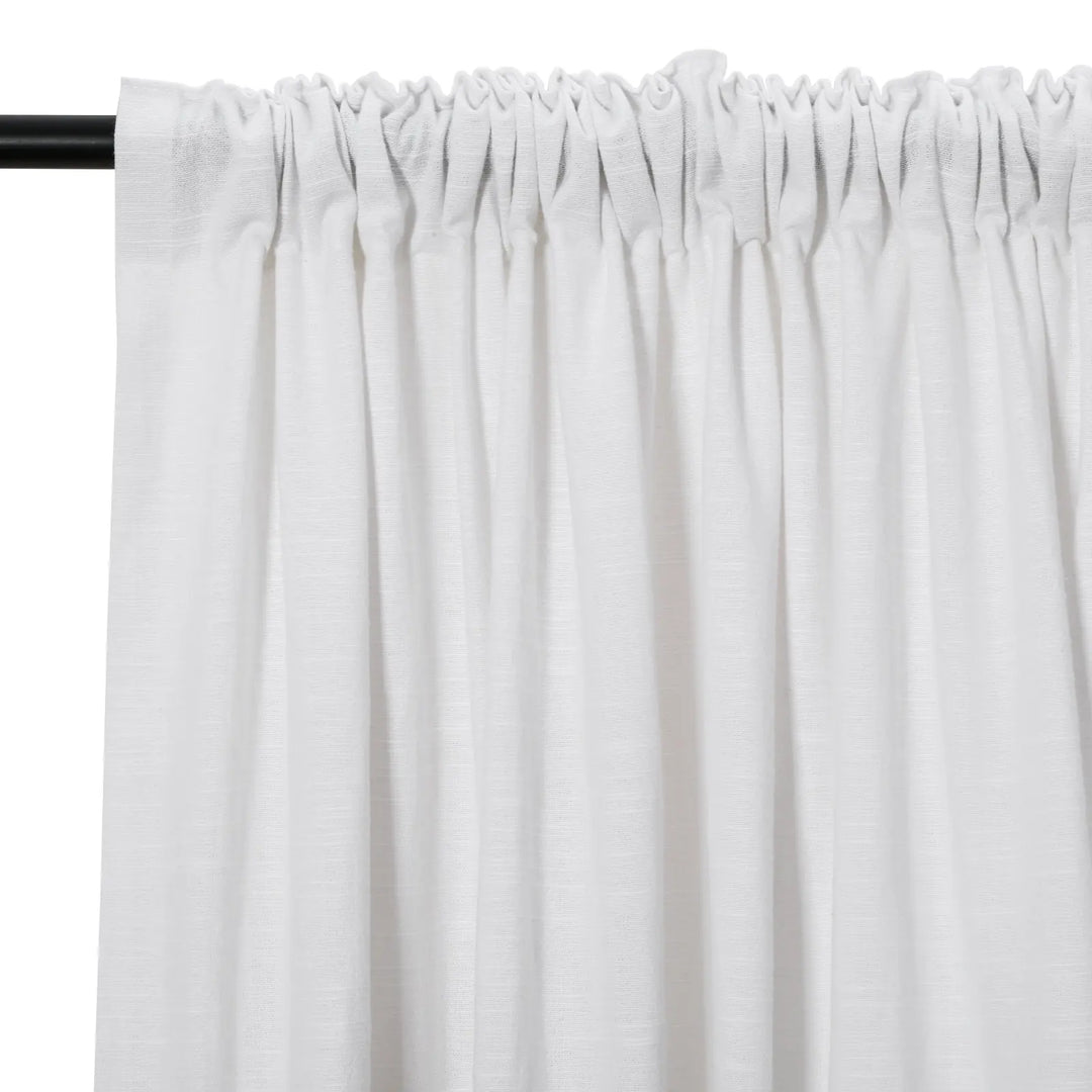 Jenna Linen Curtains & Drapes Soft Top