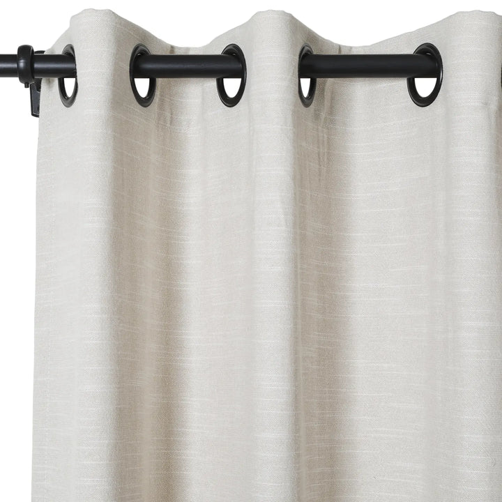 Jenna Linen Curtains & Drapes Grommet