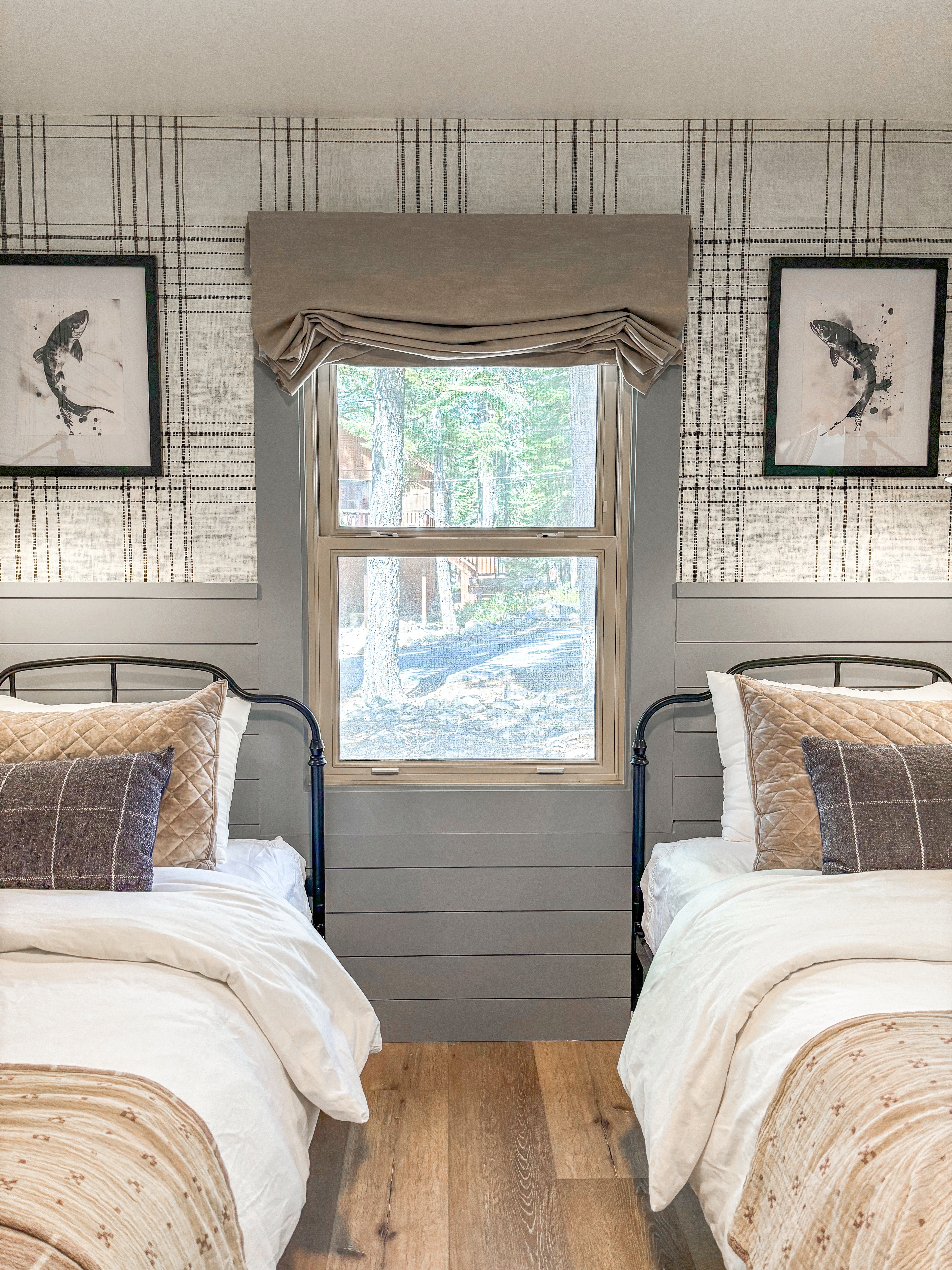 Jenna Linen Roman Shades & Blinds | Swag