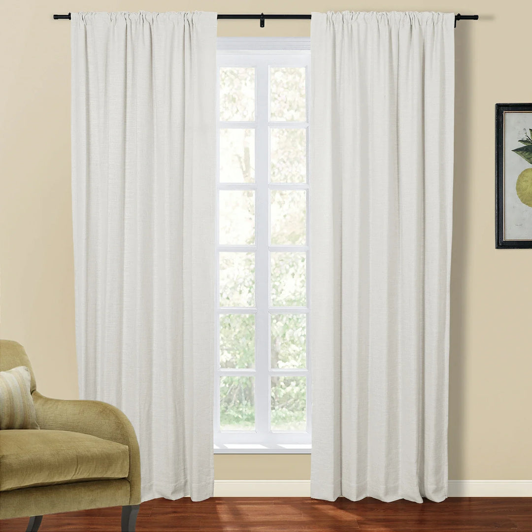 Kelly Linen Blend Curtains & Drapes Soft Top