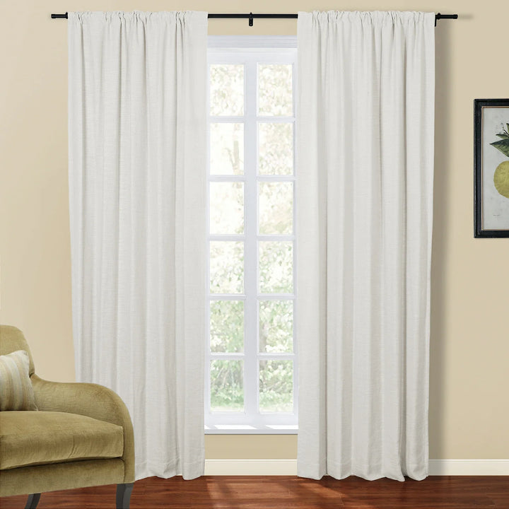 Kelly Linen Blend Curtains & Drapes Soft Top