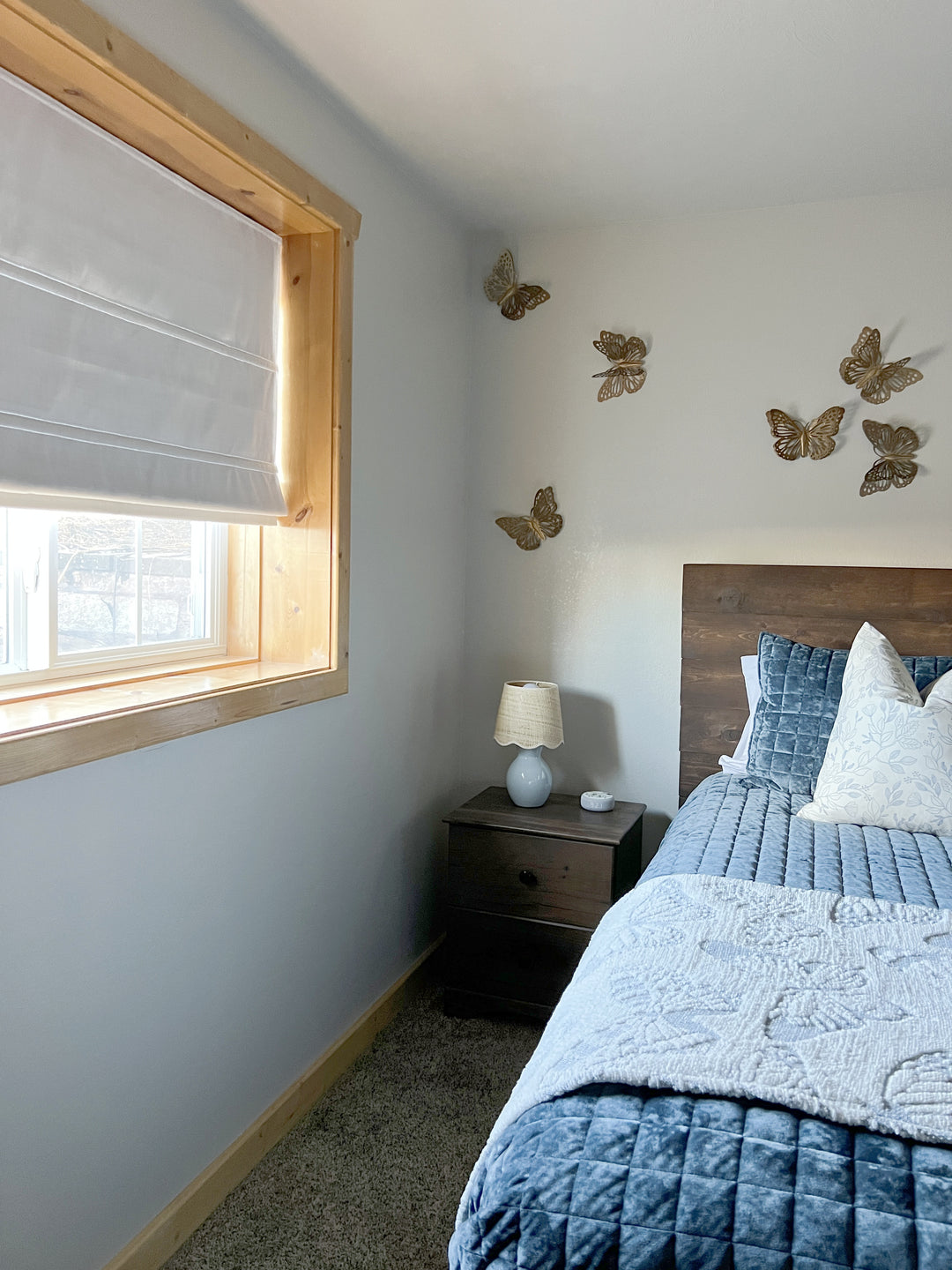 Kelly Linen No-Drill Roman Shades & Blinds | Fold