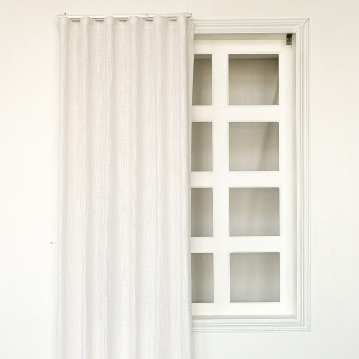 Kelly Linen Flax Curtains & Drapes Ripple Fold