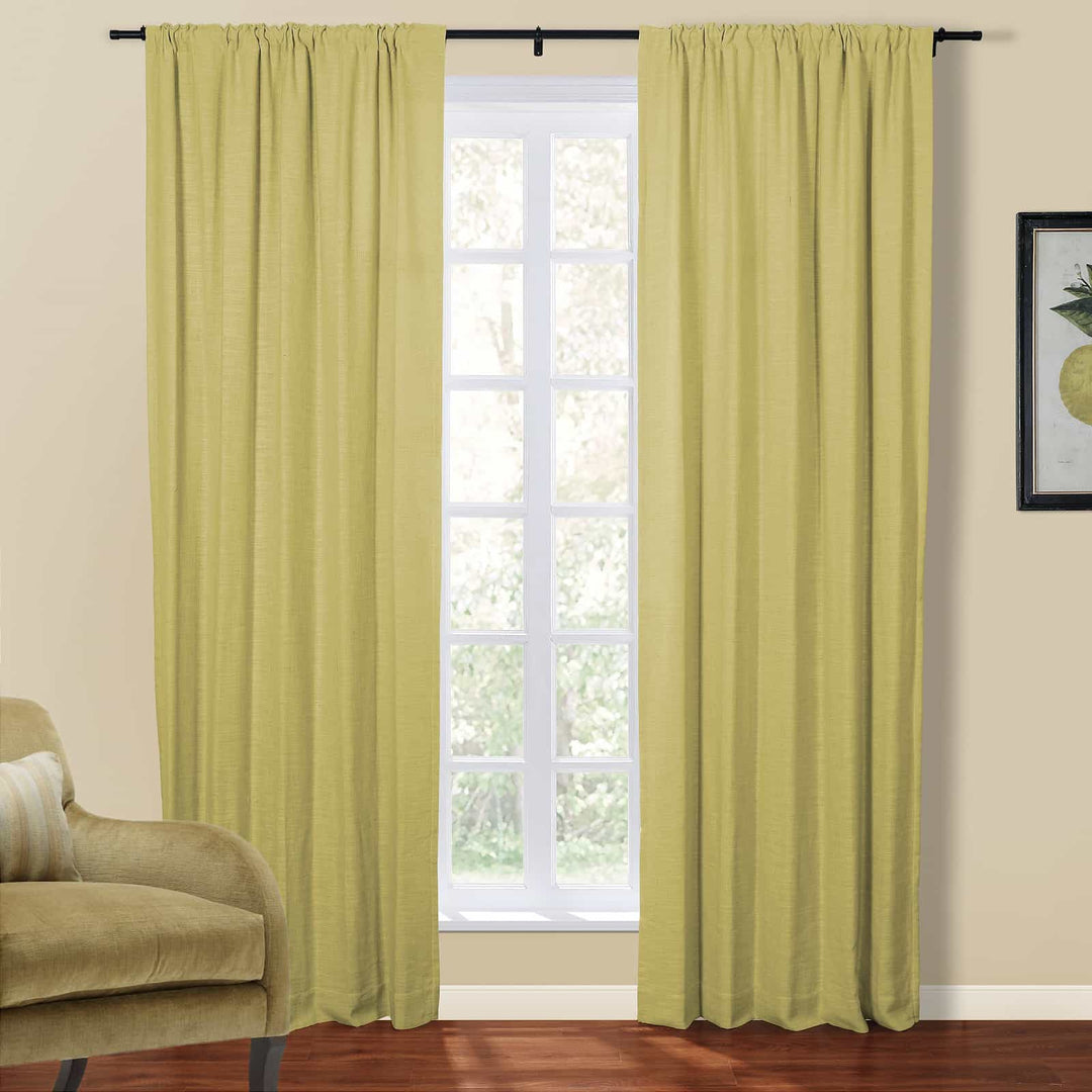 Kelly Linen Blend Curtains & Drapes Soft Top