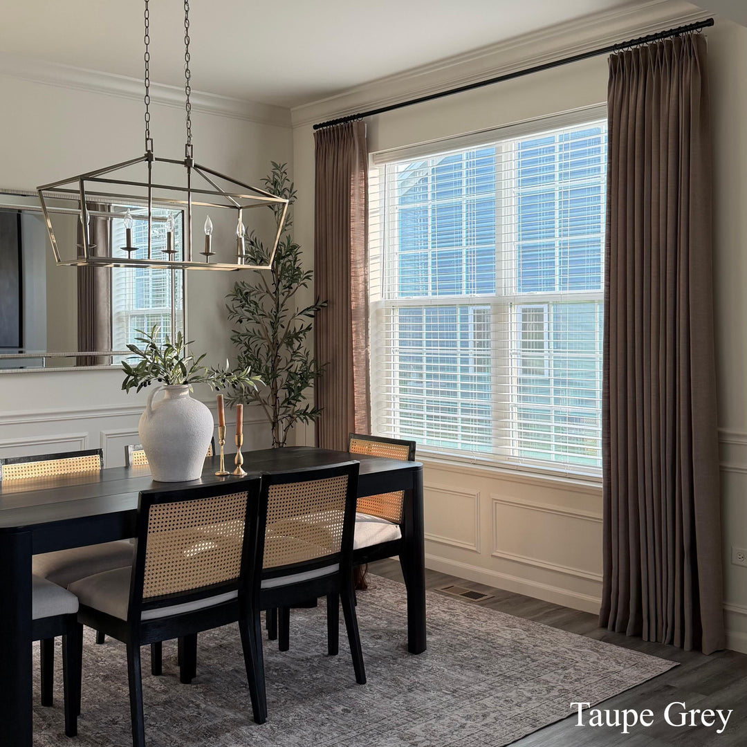 Lily Linen Curtains & Drapes Pleated