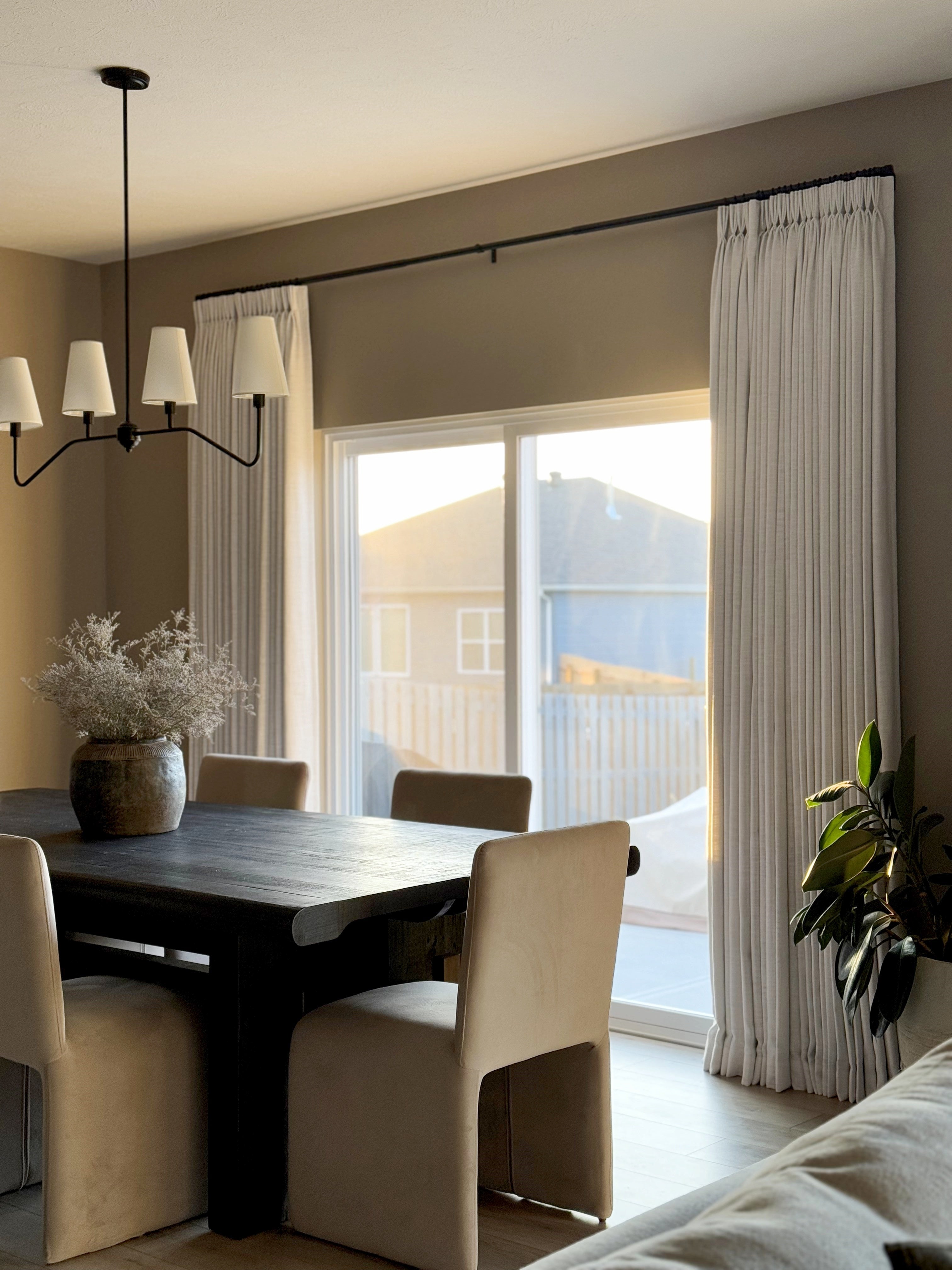 Lily Linen Curtains & Drapes Pleated