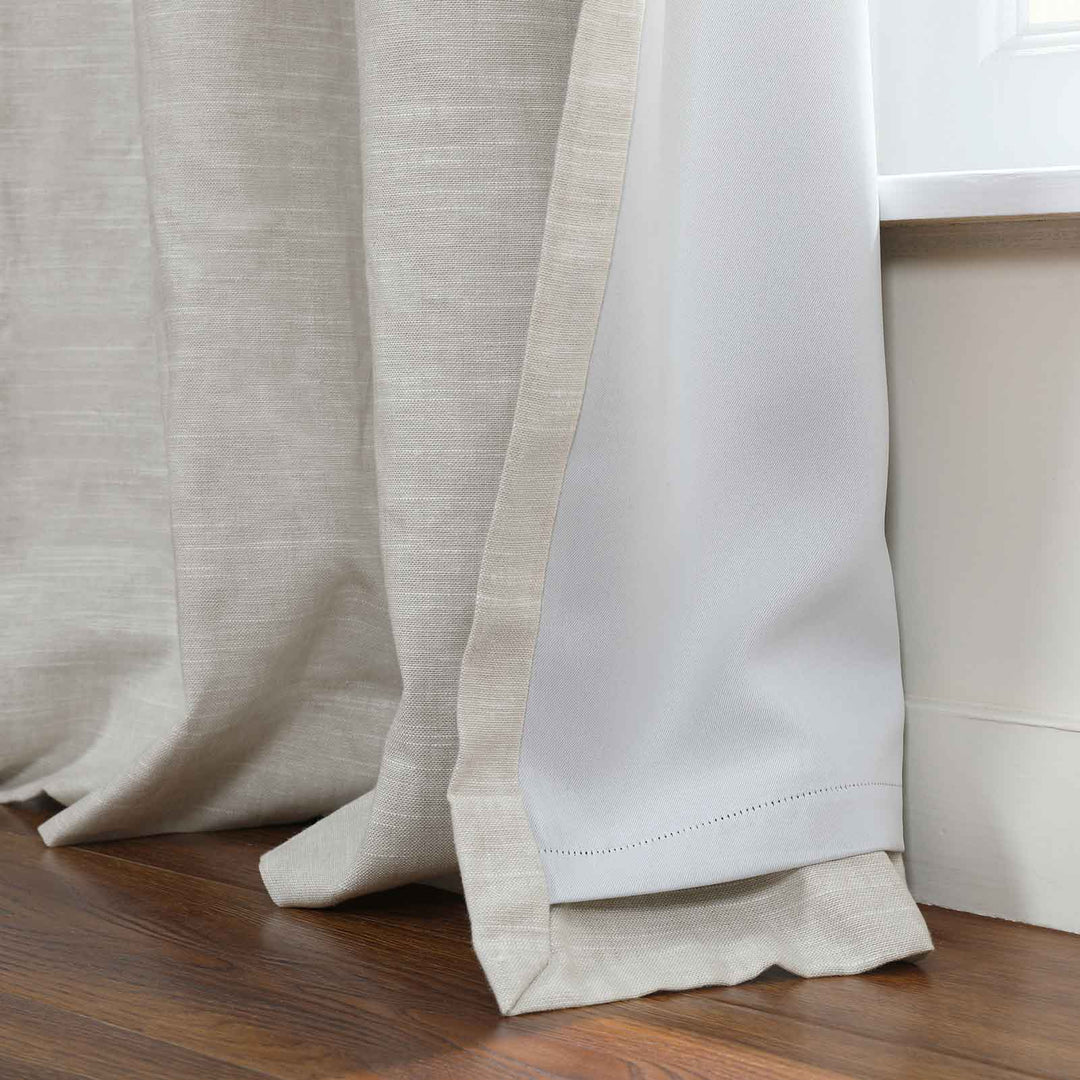 Liz Linen Curtains & Drapes Pleated