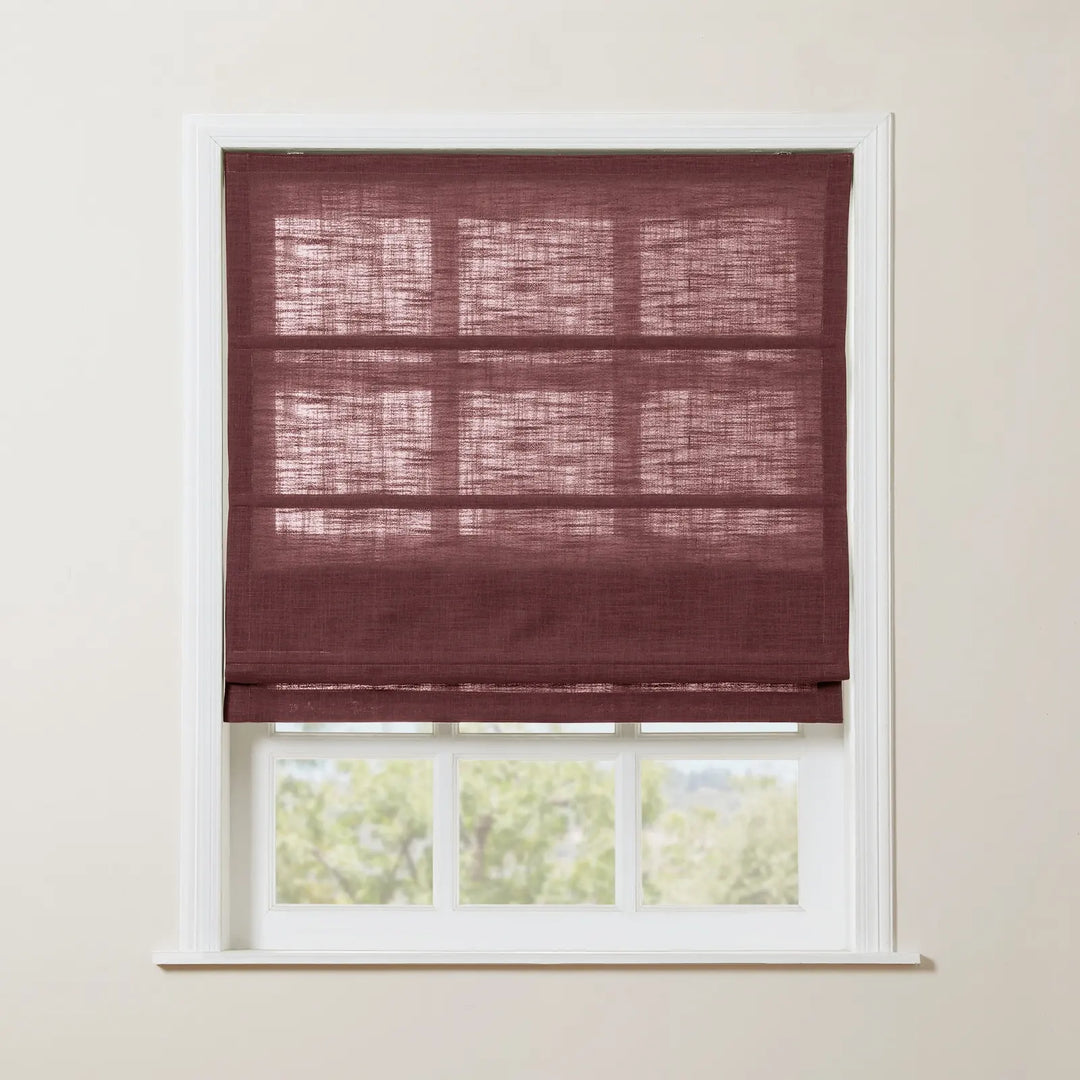 Kelly Linen Roman Shades & Blinds