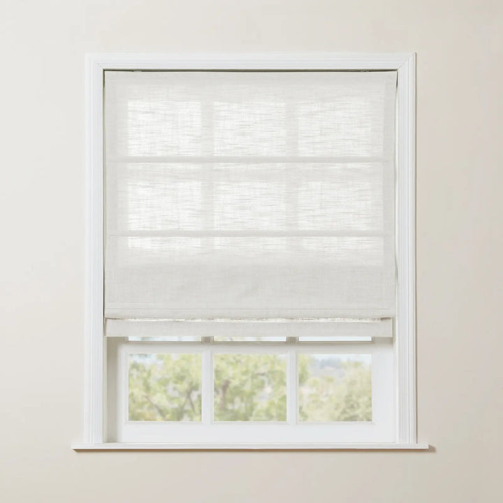 Kelly Linen Roman Shades & Blinds