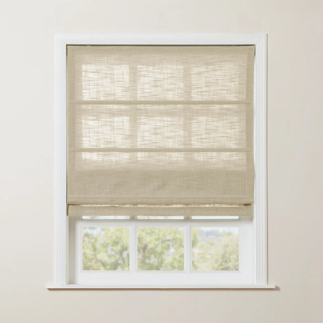 Kelly Linen Roman Shades & Blinds