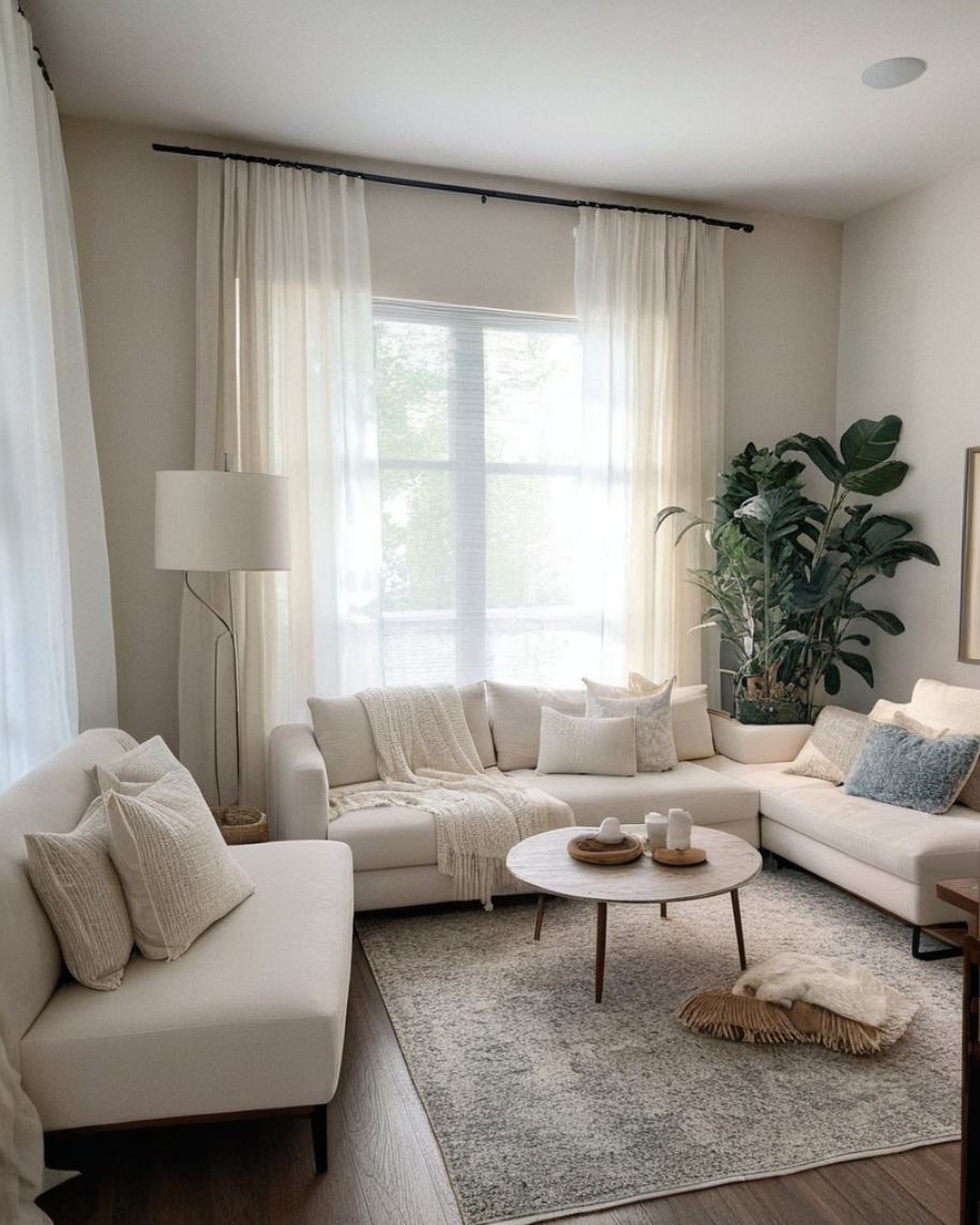 Liz Linen Herringbone Curtains & Drapes Soft Top