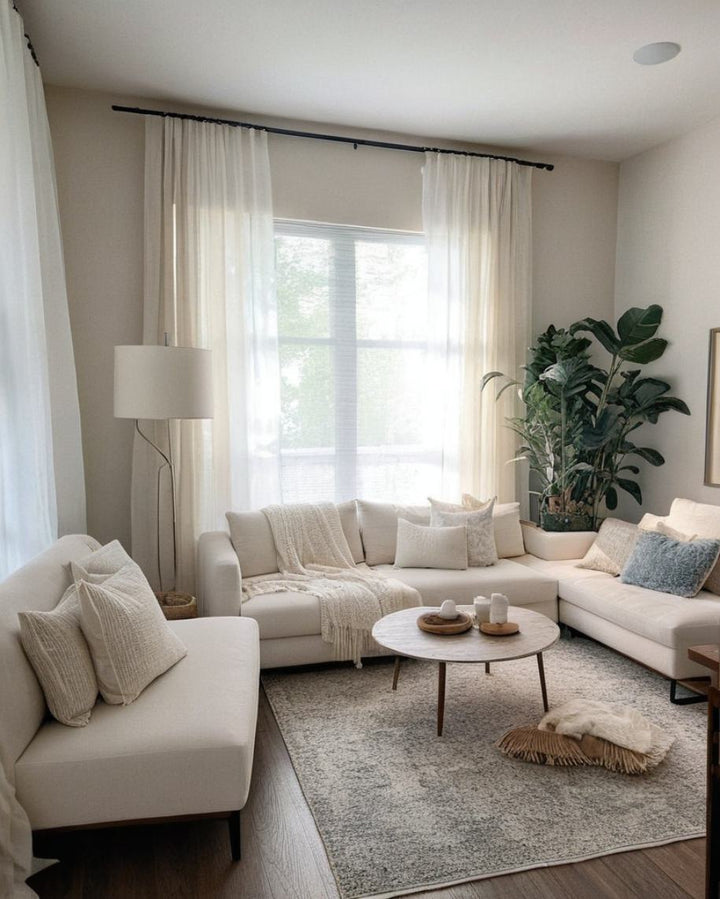 Liz Linen Herringbone Curtains & Drapes Soft Top