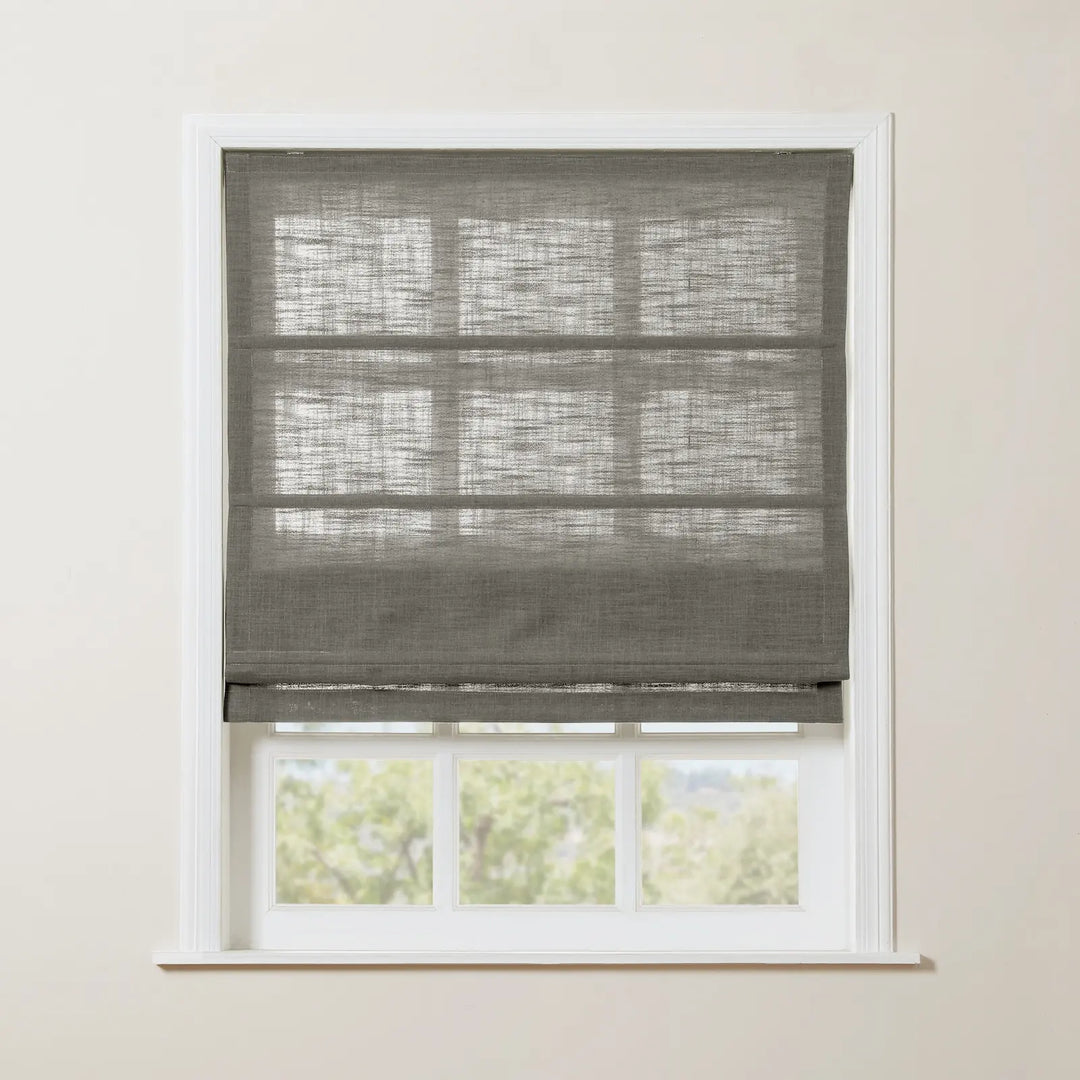 Jenna Linen Roman Shades & Blinds