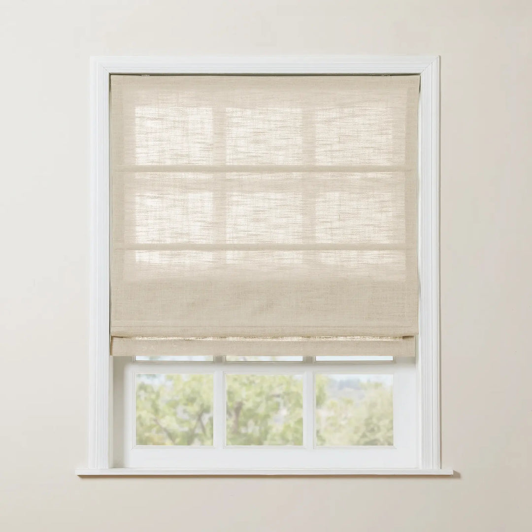 Lily Linen Roman Shades & Blinds