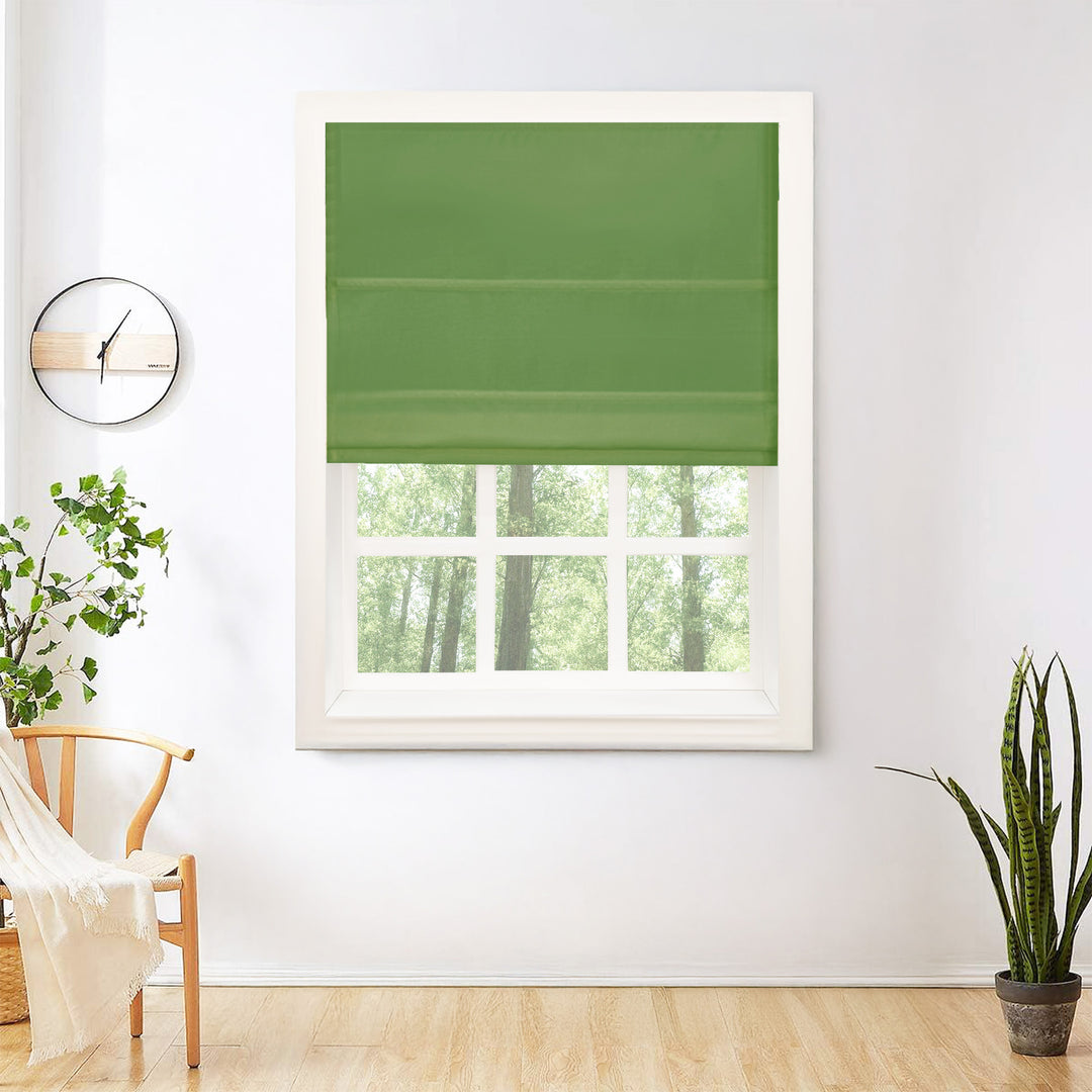 Mona Luxurious Silk Roman Shades & Blinds