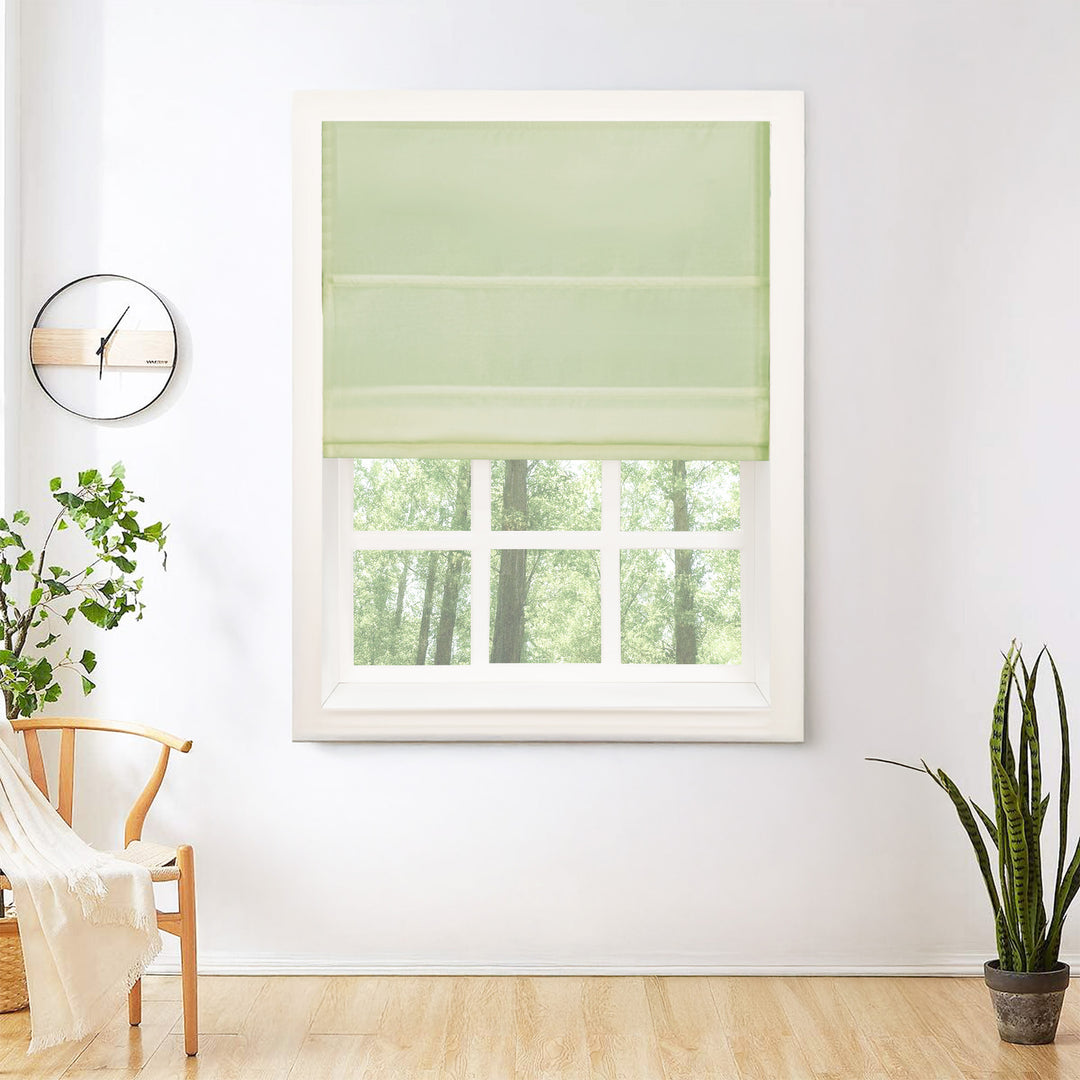 Mona Luxurious Silk Roman Shades & Blinds