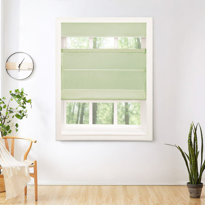 Mona Luxurious Silk Roman Shades & Blinds | Top Down Bottom Up