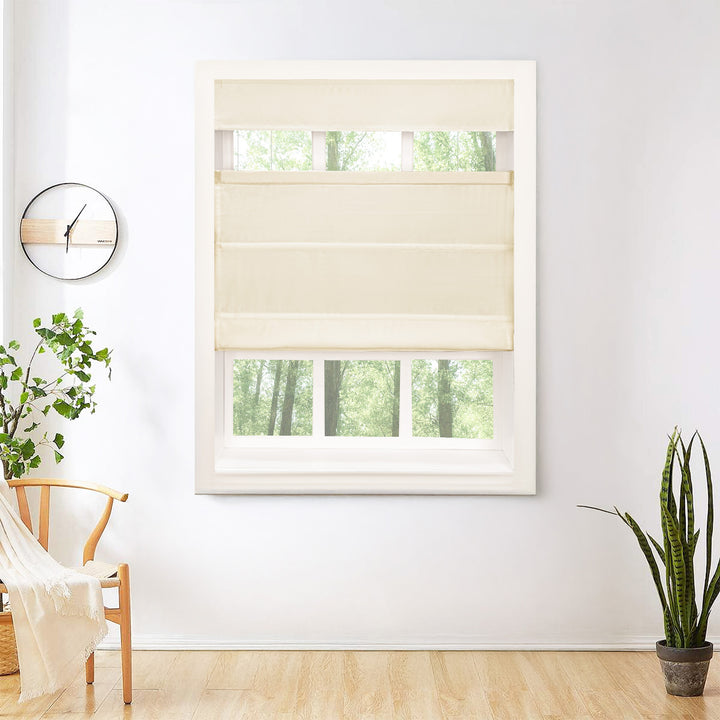 Mona Luxurious Silk Roman Shades & Blinds | Top Down Bottom Up
