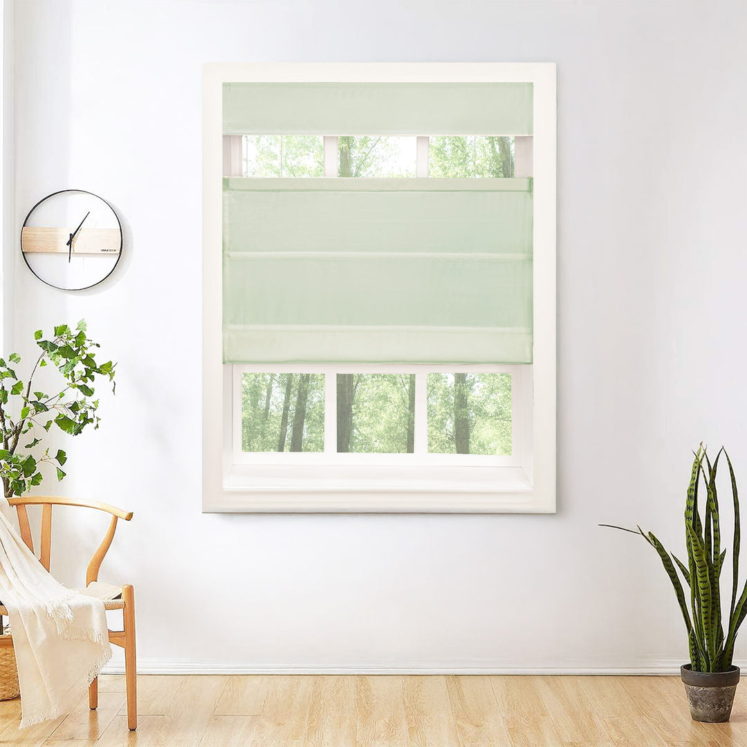 Mona Luxurious Silk Roman Shades & Blinds | Top Down Bottom Up