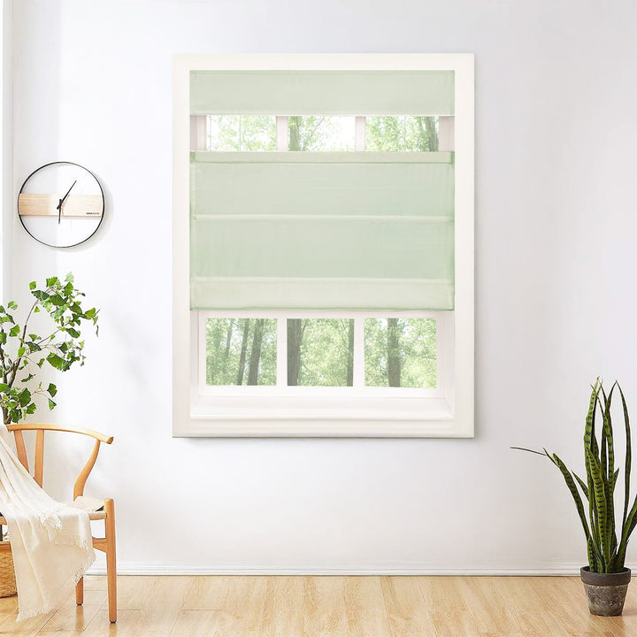 Mona Luxurious Silk Roman Shades & Blinds | Top Down Bottom Up