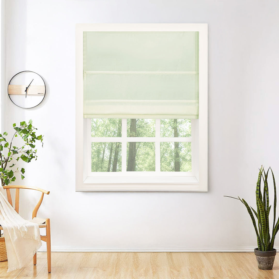 Mona Luxurious Silk Roman Shades & Blinds