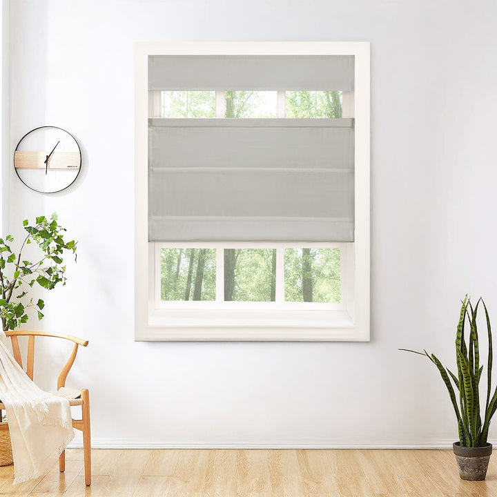 Mona Luxurious Silk Roman Shades & Blinds | Top Down Bottom Up