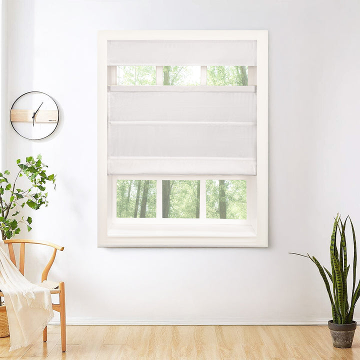 Mona Luxurious Silk Roman Shades & Blinds | Top Down Bottom Up