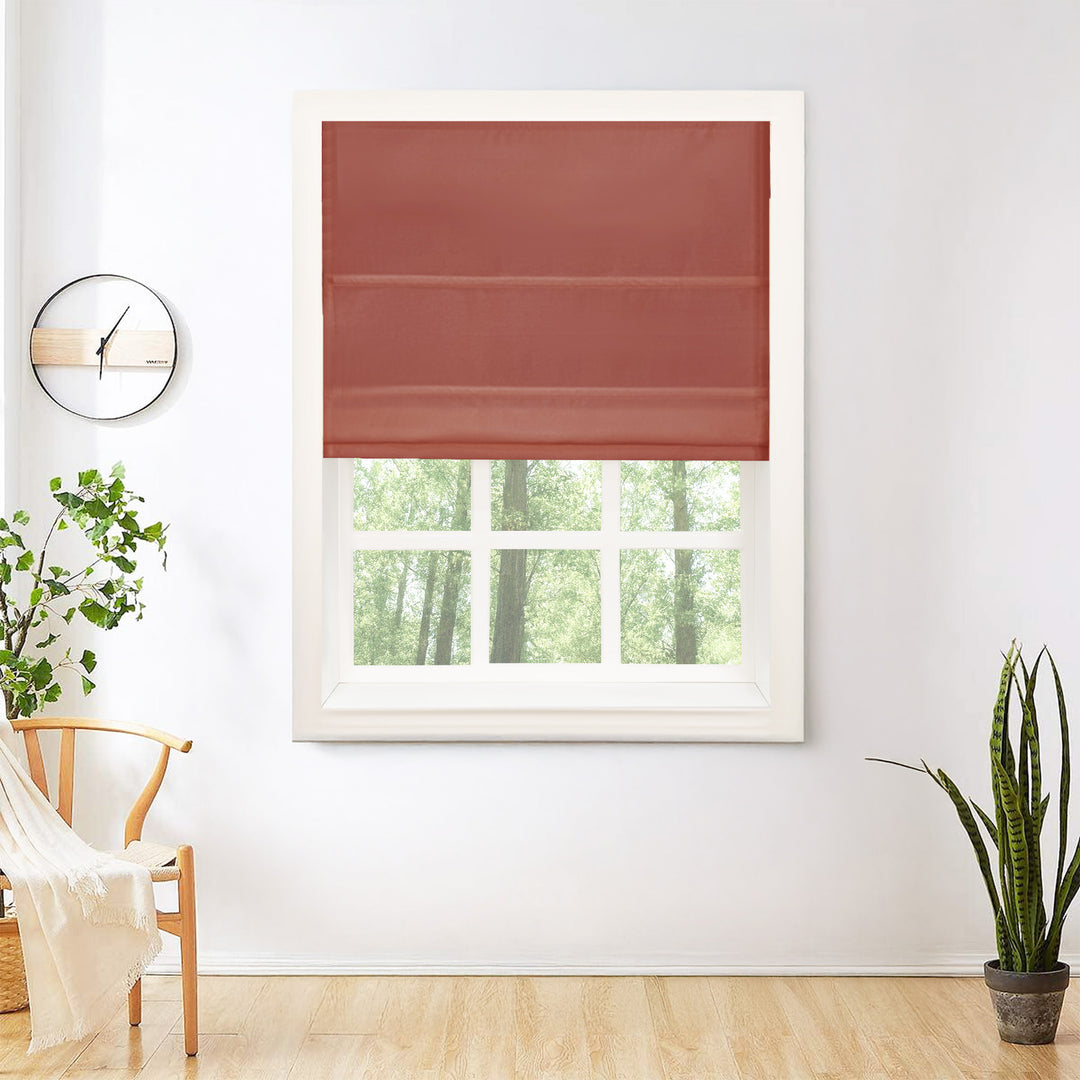 Mona Luxurious Silk Roman Shades & Blinds