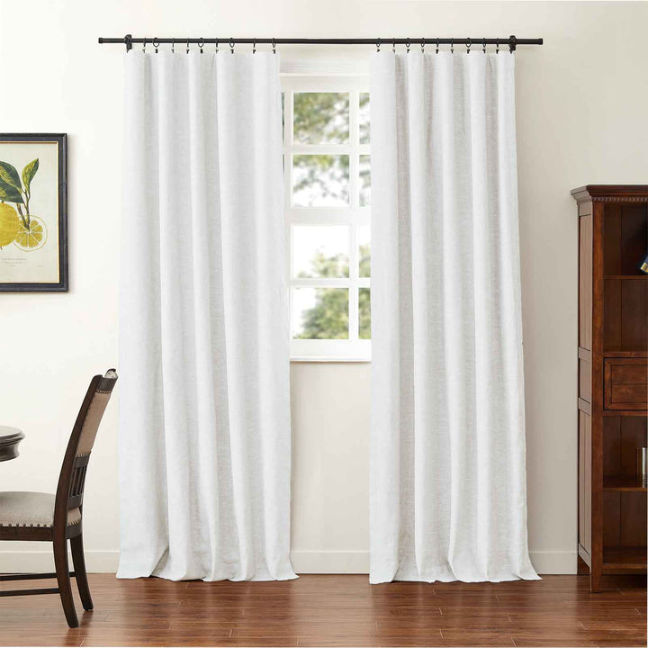 Jenna Linen Curtains & Drapes Soft Top